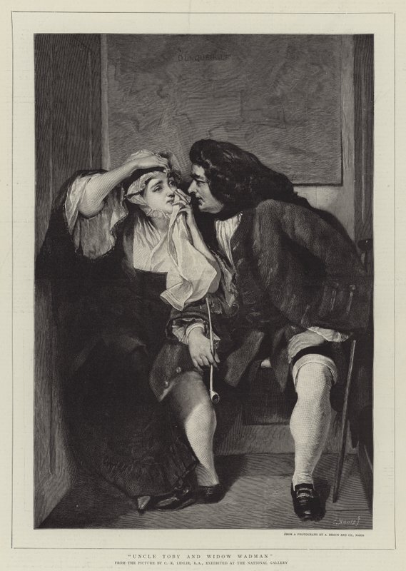 Onkel Toby und Witwe Wadman von Charles Robert Leslie