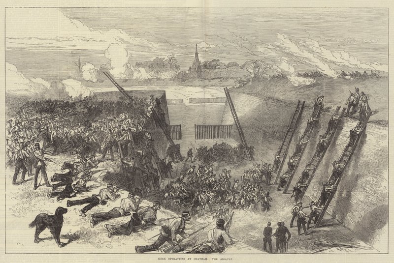 Belagerungsoperationen in Chatham, der Angriff von Sir John Charles Robinson