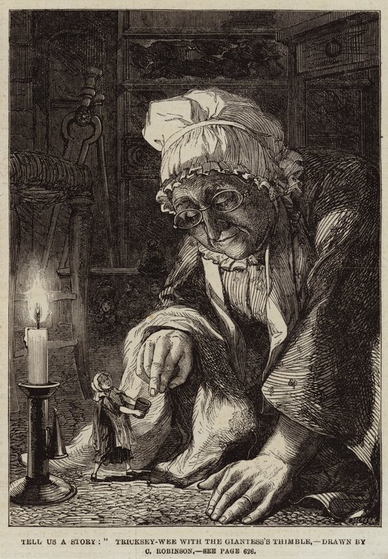 Erzähl uns eine Geschichte, Tricksey-Wee mit dem Fingerhut der Riesin von Sir John Charles Robinson