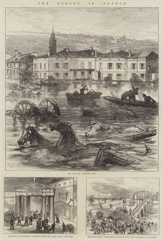 Die Überschwemmungen in Frankreich von Sir John Charles Robinson