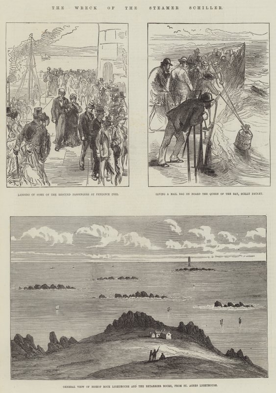 Das Wrack des Dampfers Schiller von Sir John Charles Robinson