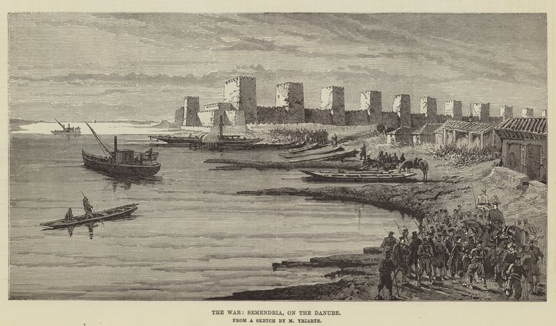 Der Krieg, Semendria, an der Donau von Charles Yriarte