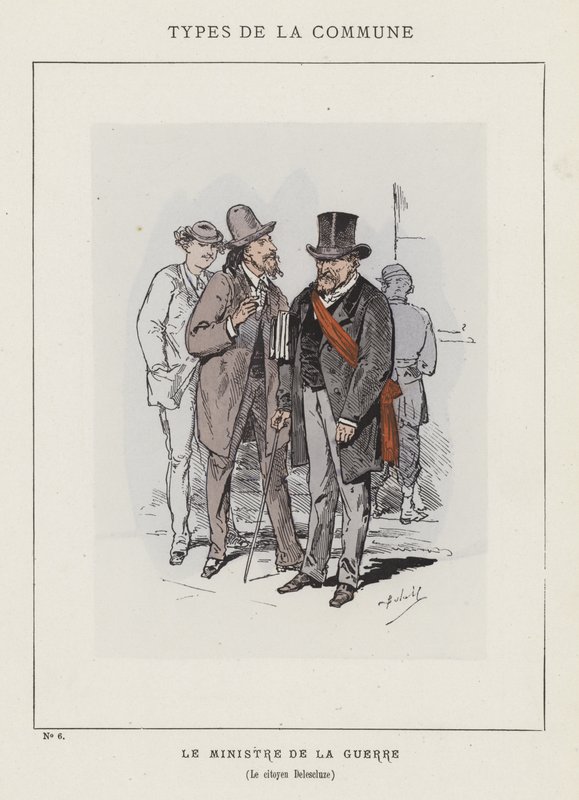 Der Kriegsminister, Bürger Delescluze von Charles Albert d Arnoux Bertall