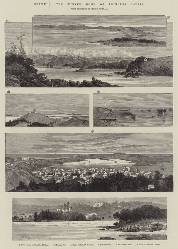 Bermuda, das Winterheim von Prinzessin Louise von Charles Auguste Loye