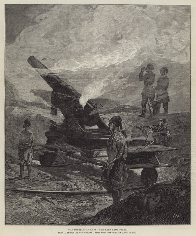Die Verteidigung von Kars, der letzte Schuss von Charles Auguste Loye