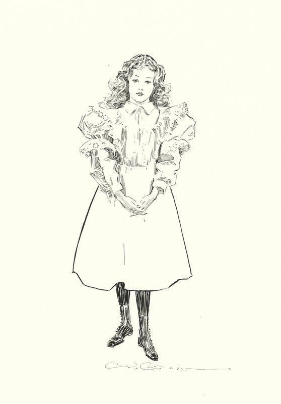 Ein kleines amerikanisches Mädchen von Charles Dana Gibson