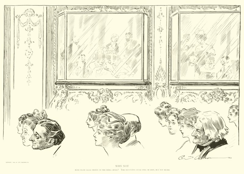 Illustration für Die soziale Leiter von Charles Dana Gibson