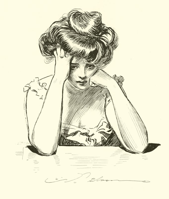 Sie beschließt zu sterben trotz Dr. Bottles von Charles Dana Gibson