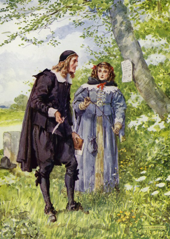 George Herbert, Auf dem Weg nach Bemerton von Charles Edmund Brock