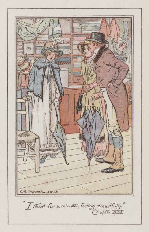 Illustration für Emma von Jane Austen von Charles Edmund Brock