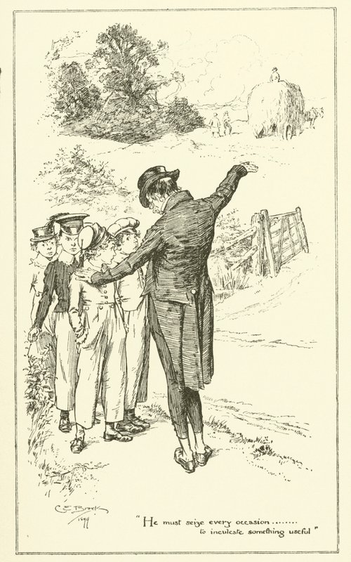 Illustration für Die Essays von Elia von Charles Lamb (Gravur) von Charles Edmund Brock