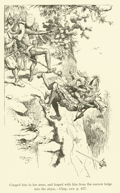 Illustration für Westward Ho! von Charles Kingsley von Charles Edmund Brock