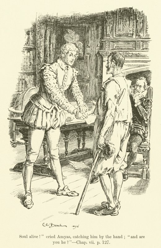Illustration für Westward Ho! von Charles Kingsley (Gravur) von Charles Edmund Brock