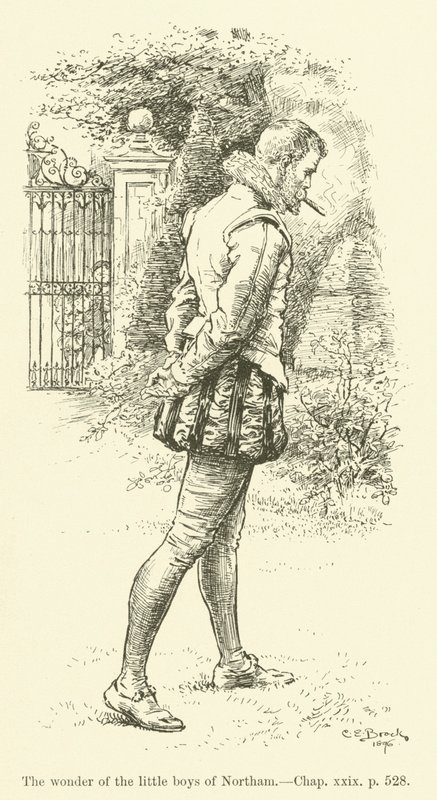 Illustration für Westward Ho! von Charles Kingsley (Gravur) von Charles Edmund Brock