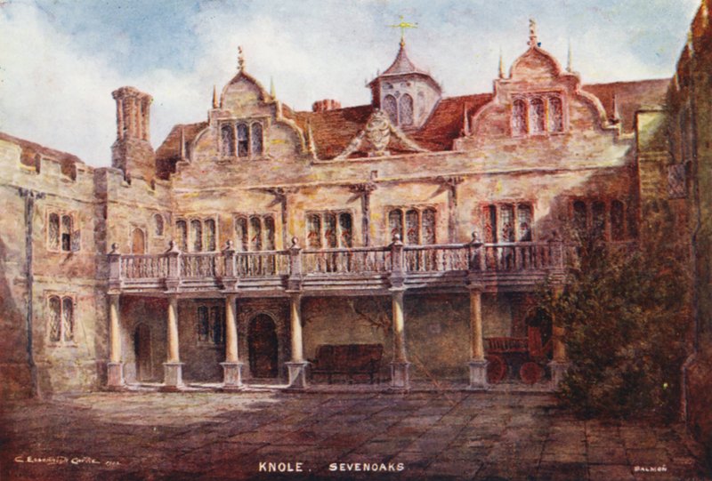 Knole House: Stone Court von Charles Essenhigh Corke