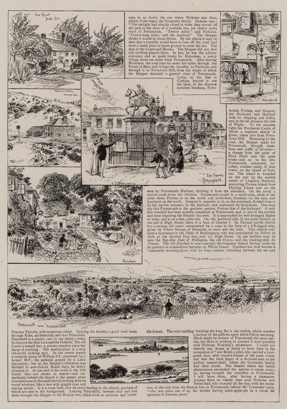 Nach Portsmouth mit Nicholas Nickleby und Smike von Charles J. Staniland