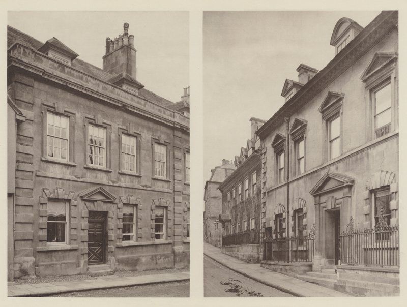 Häuser in Stamford, Lincolnshire, High Street, St Martins, Barn Hill von Charles Latham