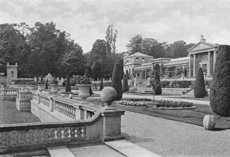 Die südliche Ecke des Hauses von Charles Latham