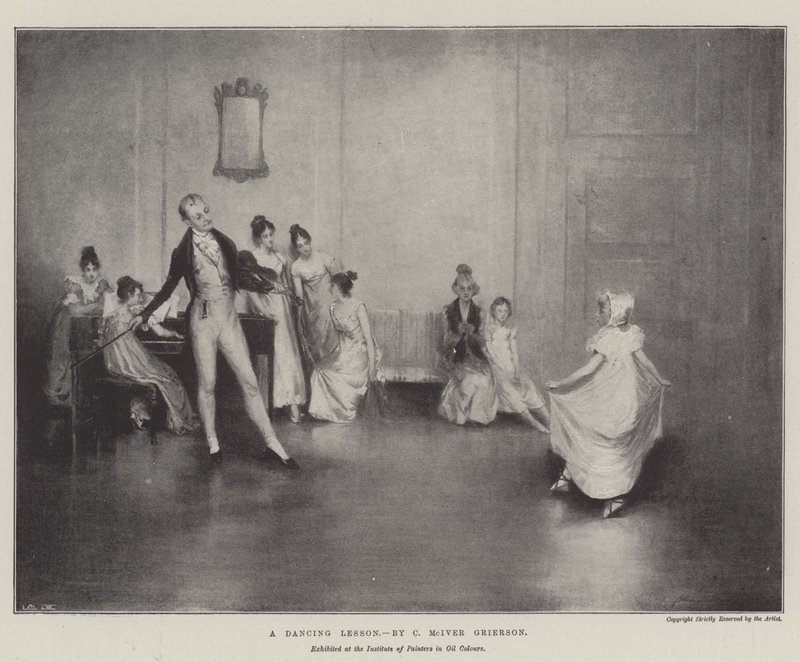 Eine Tanzstunde von Charles MacIvor or MacIver Grierson
