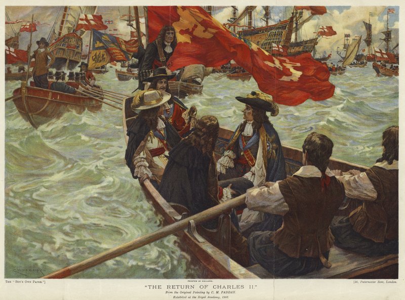 Die Rückkehr von Karl II. von Charles Murray (after) Padday
