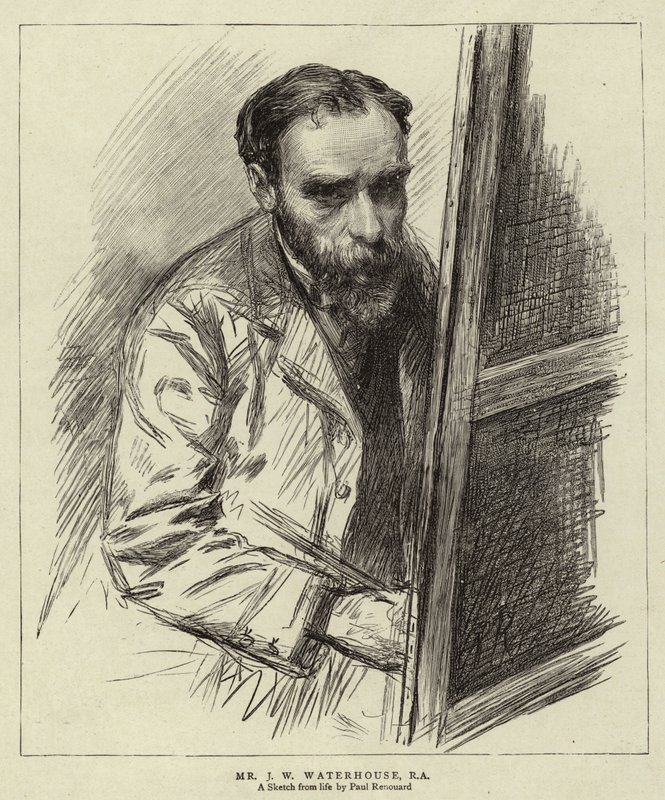 Mr J W Waterhouse, RA von Charles Paul (after) Renouard