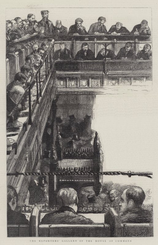 Die Reporter-Galerie des Unterhauses von Charles Paul Renouard
