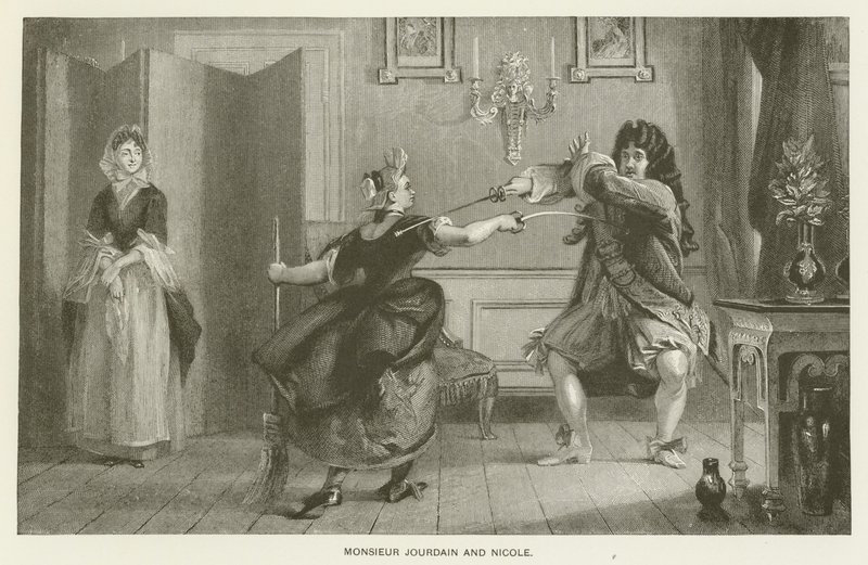 Monsieur Jourdain und Nicole von Charles Robert Leslie