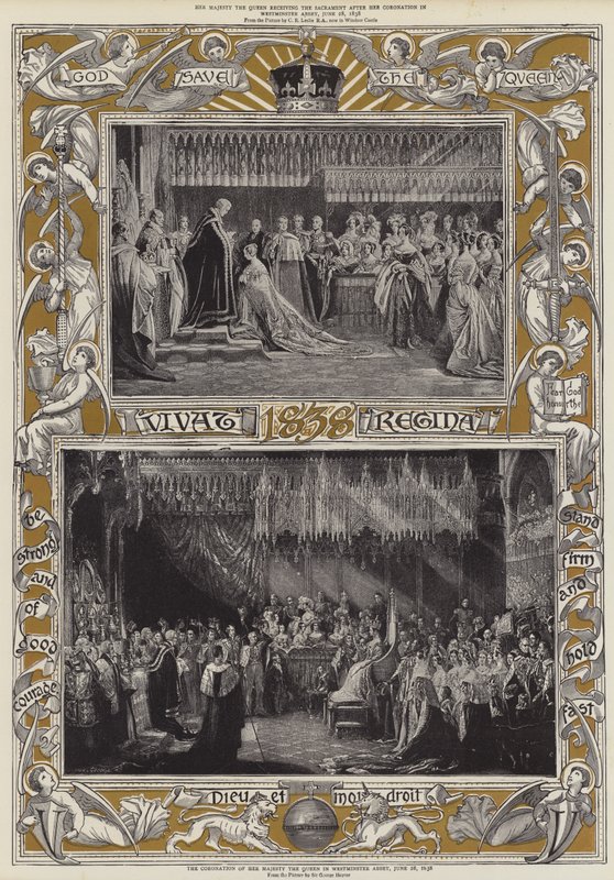 Die Krönung Ihrer Majestät der Königin in der Westminster Abbey, 28. Juni 1838 von Charles Robert Leslie