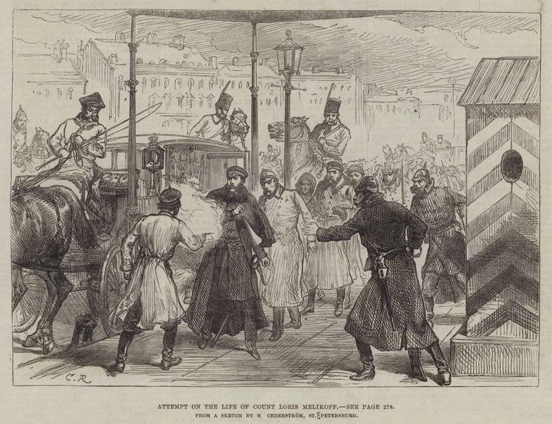 Attentat auf das Leben von Graf Loris Melikoff von Sir John Charles Robinson