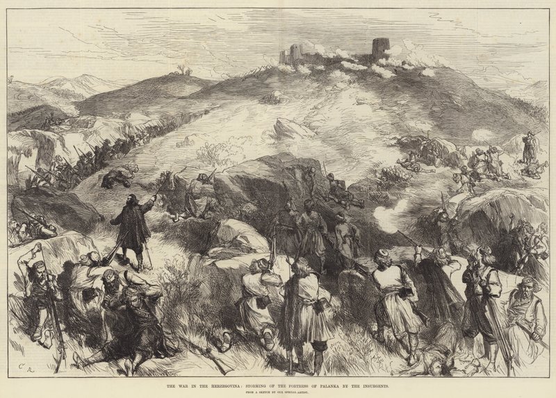 Der Krieg in der Herzegowina, Erstürmung der Festung Palanka durch die Aufständischen von Sir John Charles Robinson