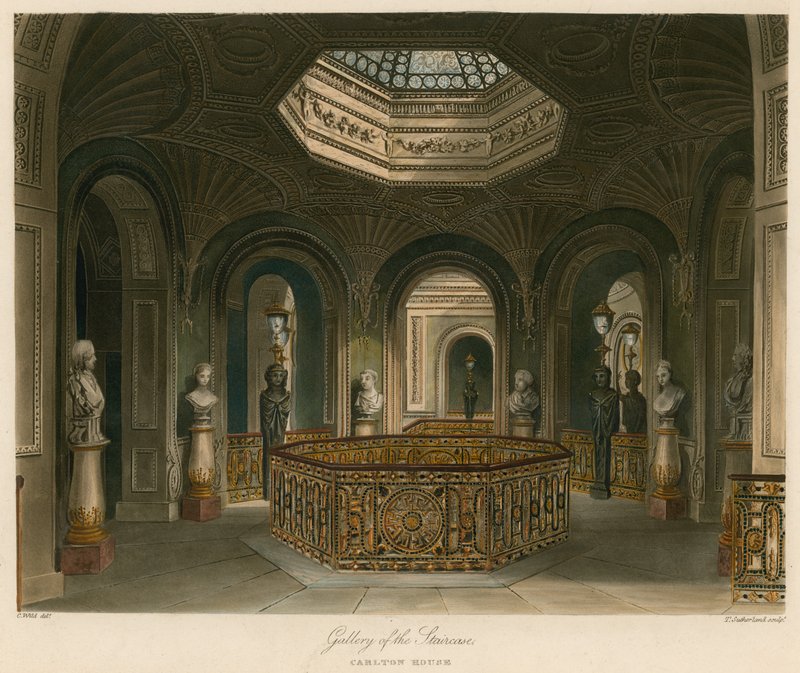 Galerie der Treppe, Carlton House, London von Charles Wild