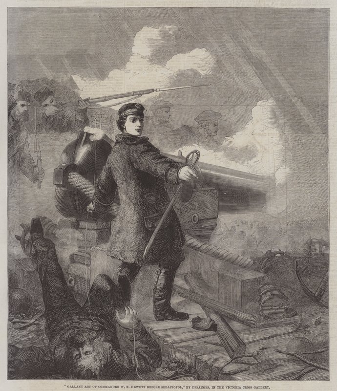 Tapfere Tat von Kommandant W. N. Hewett vor Sewastopol von Chevalier Louis William Desanges