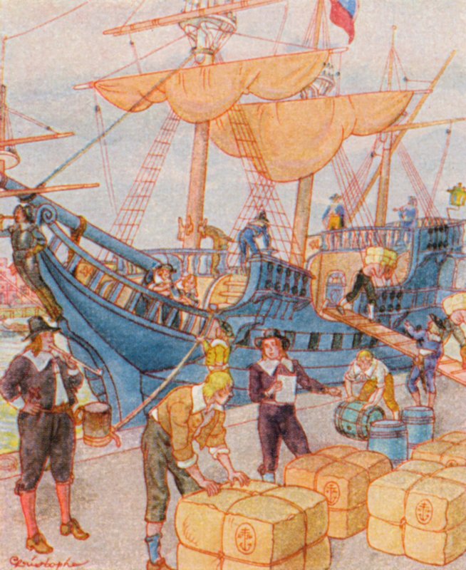Hafen mit Tabakballen von Christophe (1856 1945)