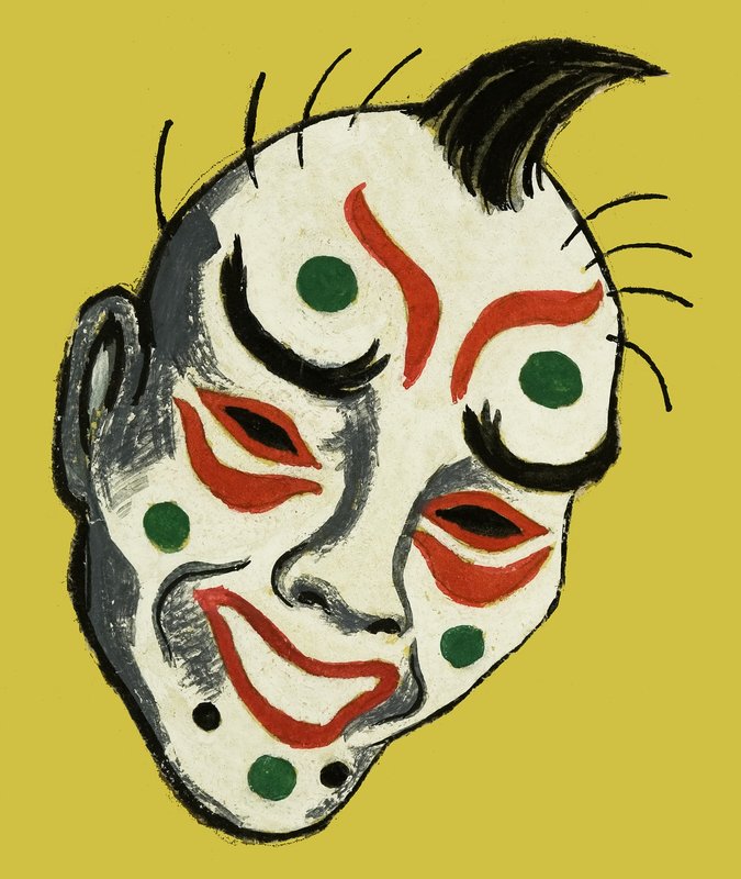 Japanische Theatermaske von Dan Escott