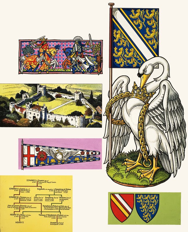 Der Schwan der De Bohuns (Wappen) von Dan Escott