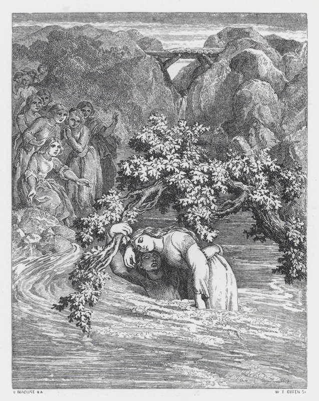 Illustration zu Tennysons Gedicht, Die Prinzessin von Daniel (after) Maclise