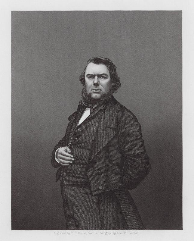 Hugh Stowell Brown, Manx christlicher Prediger und Sozialreformer (Stich) von Daniel John. Pound