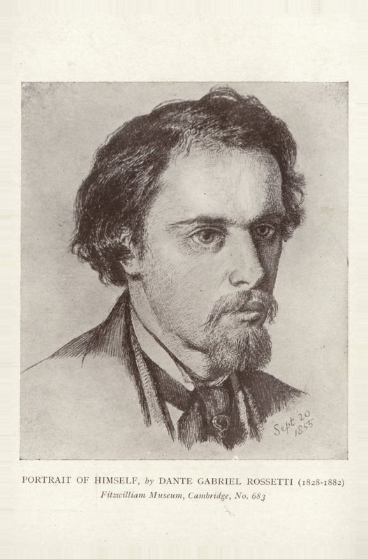 Dante Gabriel Rossetti, englischer Maler, Illustrator und Dichter von Dante Gabriel Charles Rossetti