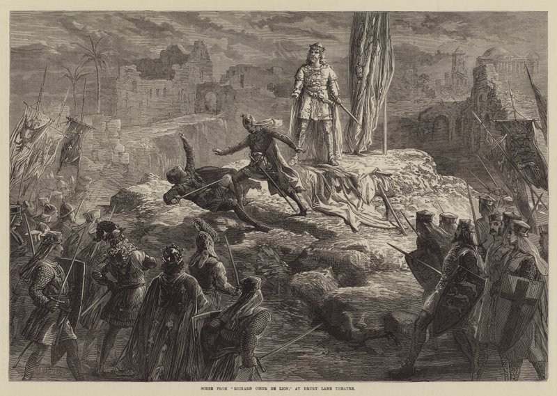 Szene aus Richard Löwenherz im Drury Lane Theatre von David Henry Friston