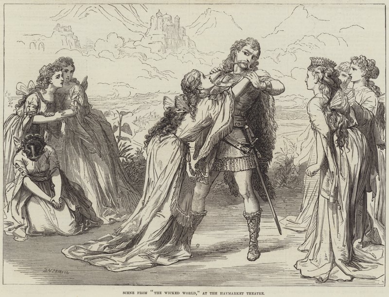 Szene aus The Wicked World im Haymarket Theatre von David Henry Friston