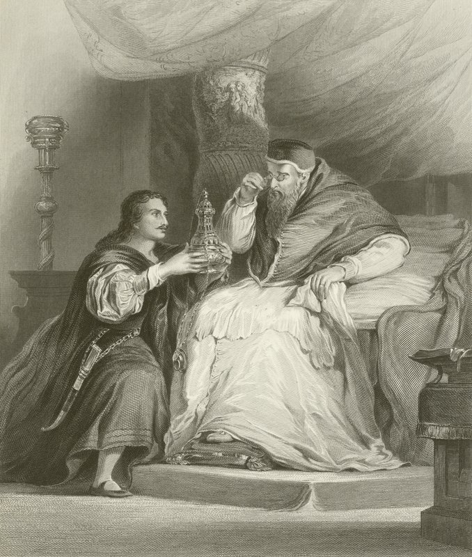 Benvenuto Cellini und der Papst von David Wilkie