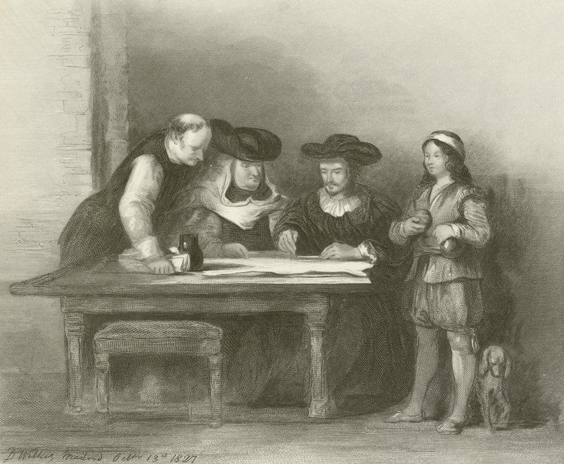 Kolumbus im Kloster La Rabida von David Wilkie