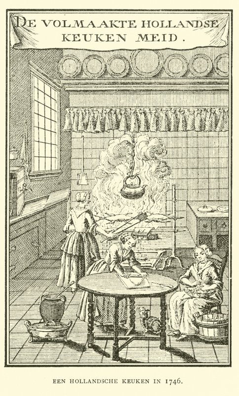 Eine niederländische Küche im Jahr 1746 von Dutch School