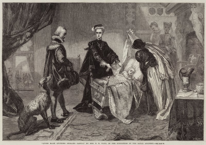 Königin Maria verlässt Stirling Castle von Edgar Melville Ward