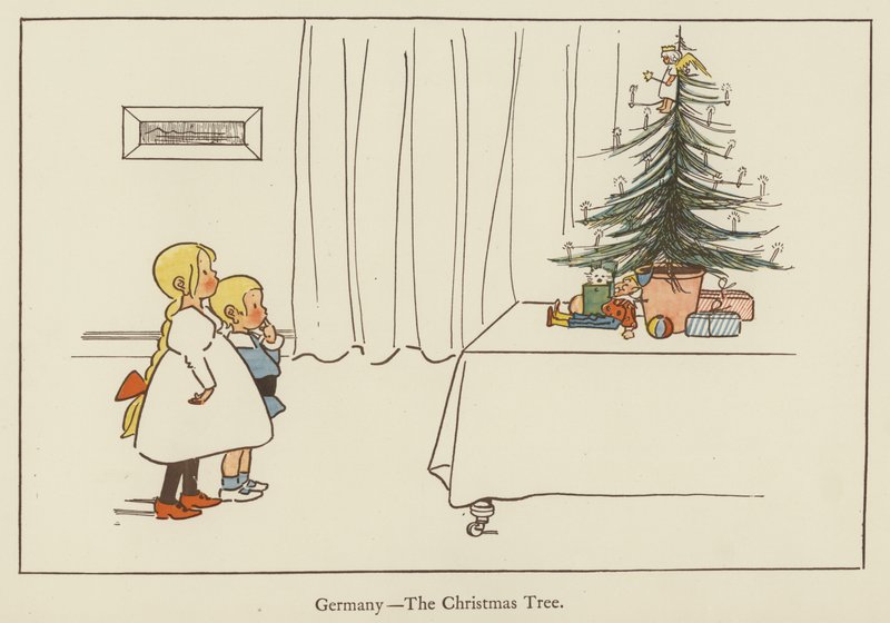 Deutschland, der Weihnachtsbaum von Edith Farmiloe