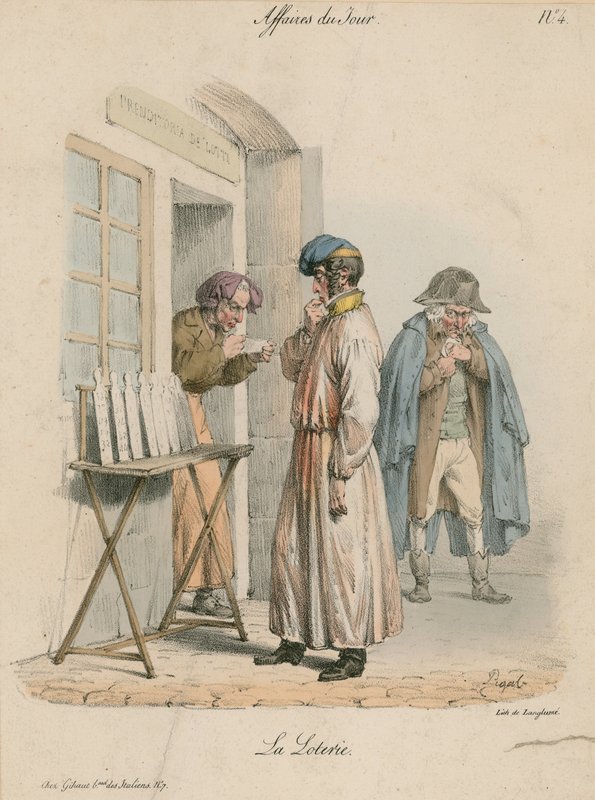 Affaires du jour - die Lotterie von Edme Jean Pigal