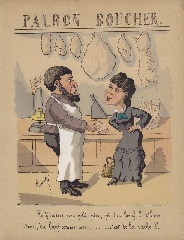 In einer Metzgerei von Edmond Lavrate