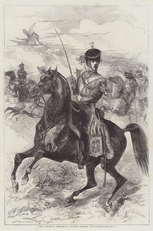 Die französische kaiserliche Garde, Pferdeartillerie von Edmond Morin