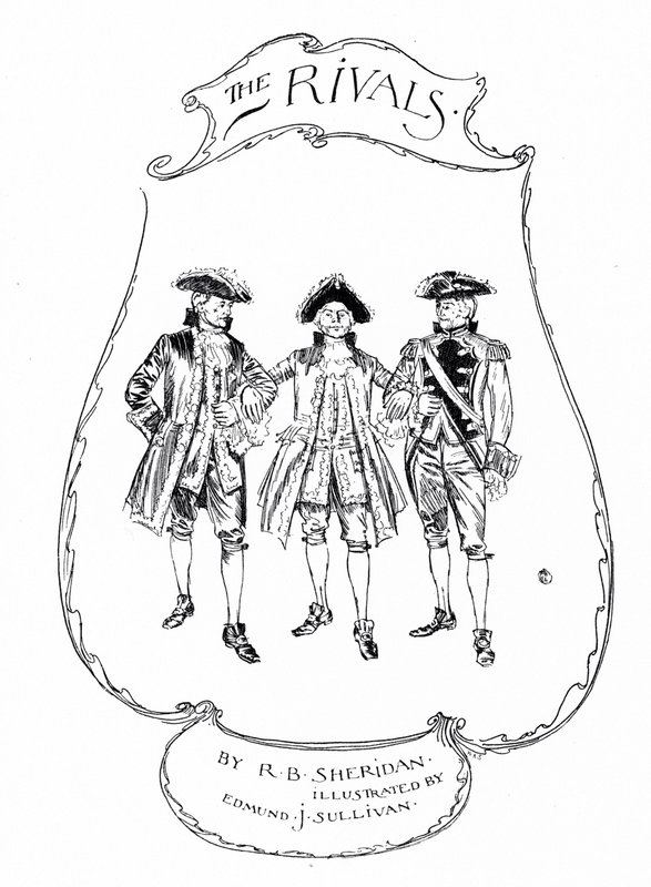 Illustration für Sheridans Die Rivalen von Edmund Joseph (after) Sullivan