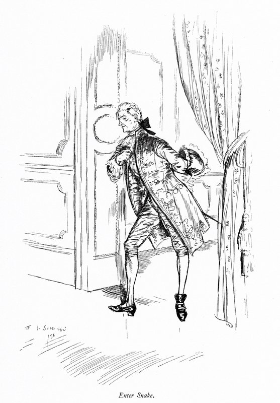 Illustration für Sheridans Die Schule der Übeltäter von Edmund Joseph (after) Sullivan